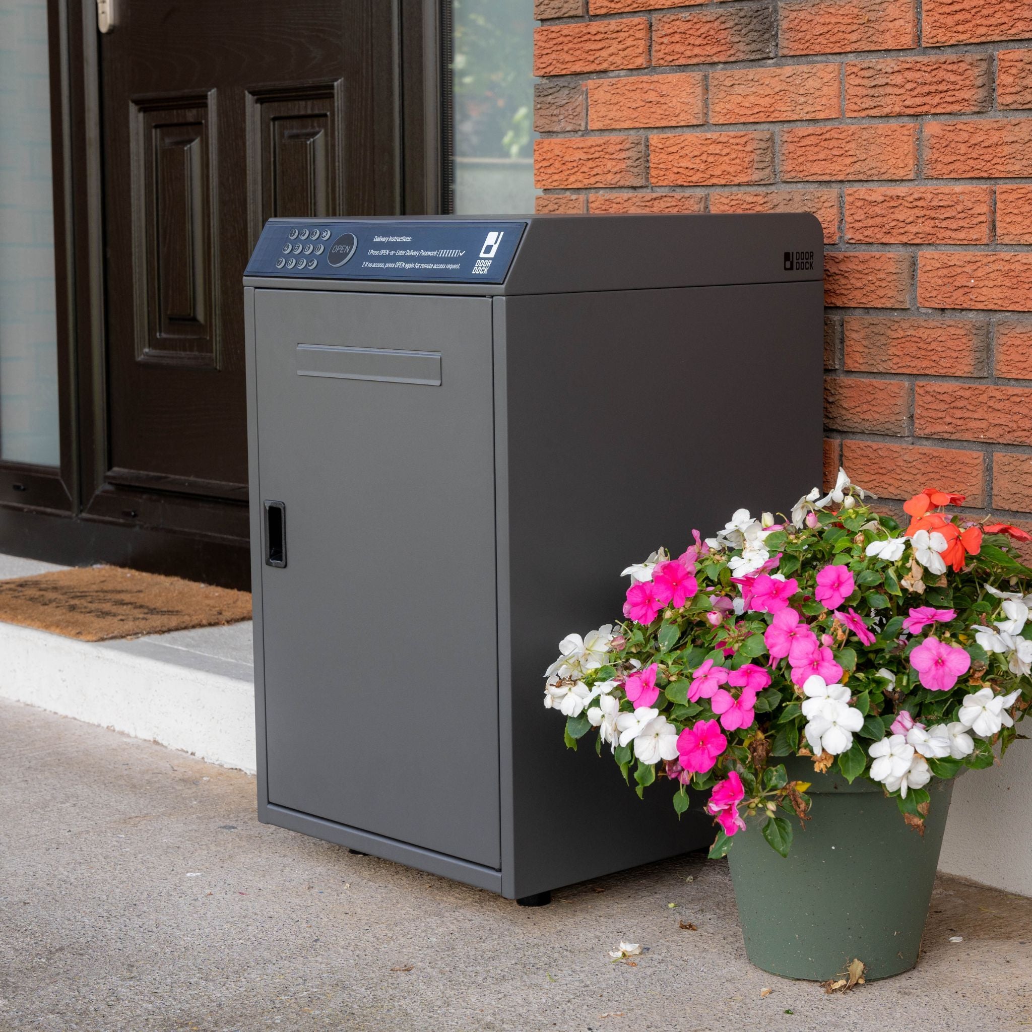 DOORDOCK - Smart Parcel Mailbox (Grey)