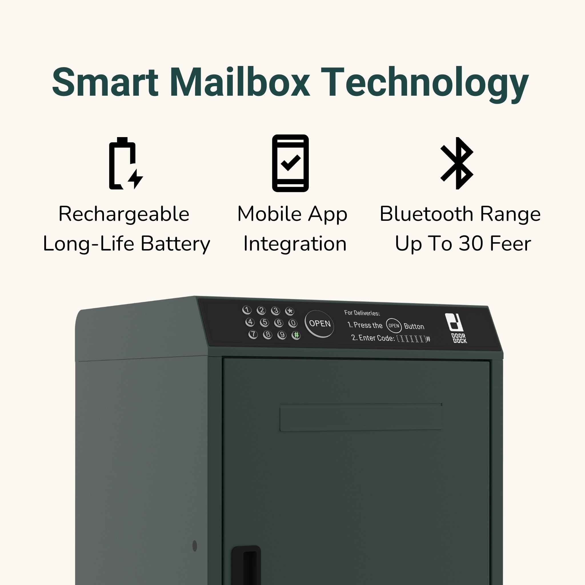 DOORDOCK - Smart Parcel Mailbox